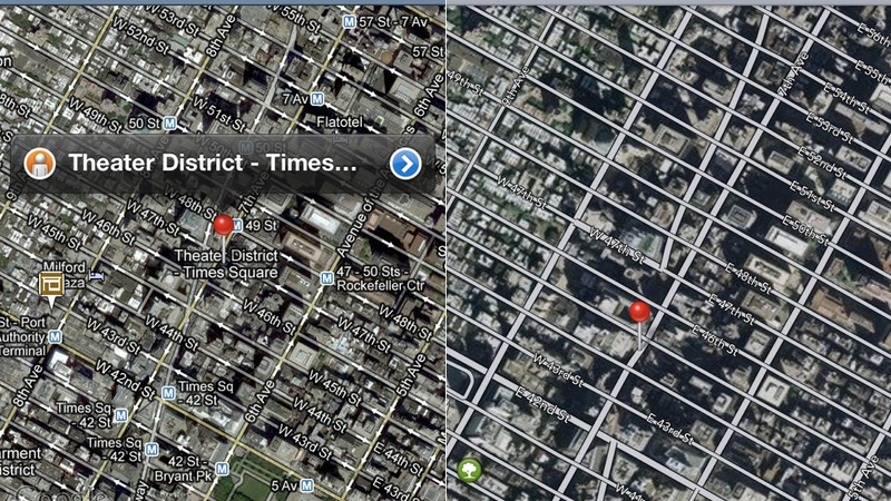 Illustration for article titled Google Maps vs. Apple Maps: A Side-By-Side Comparison